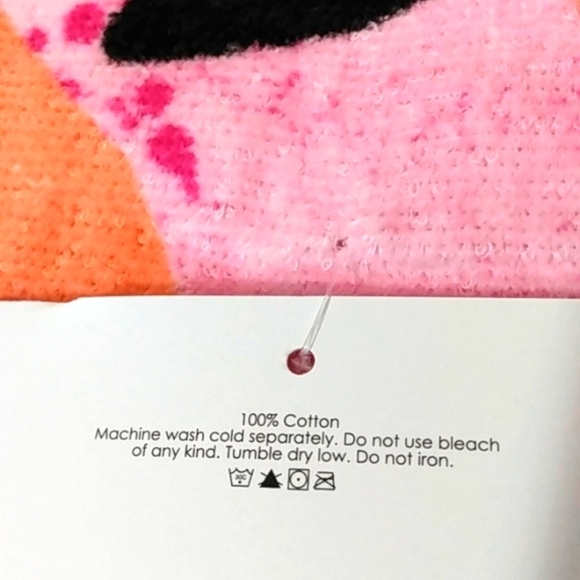CAPELLI NEW YORK PINK FLAMINGOS SUMMER LOVE BEACH POOL TOWEL SIZE 28" X … - Picture 4 of 7
